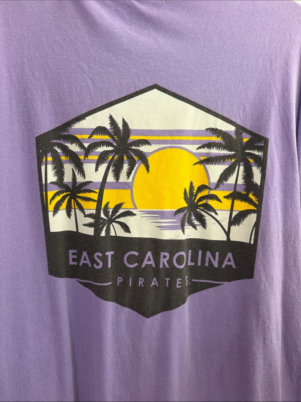 Comfort Colors ECU East Carolina men’s 3x short sleeve tee GO Pirates! 💜🏴‍☠️💛
